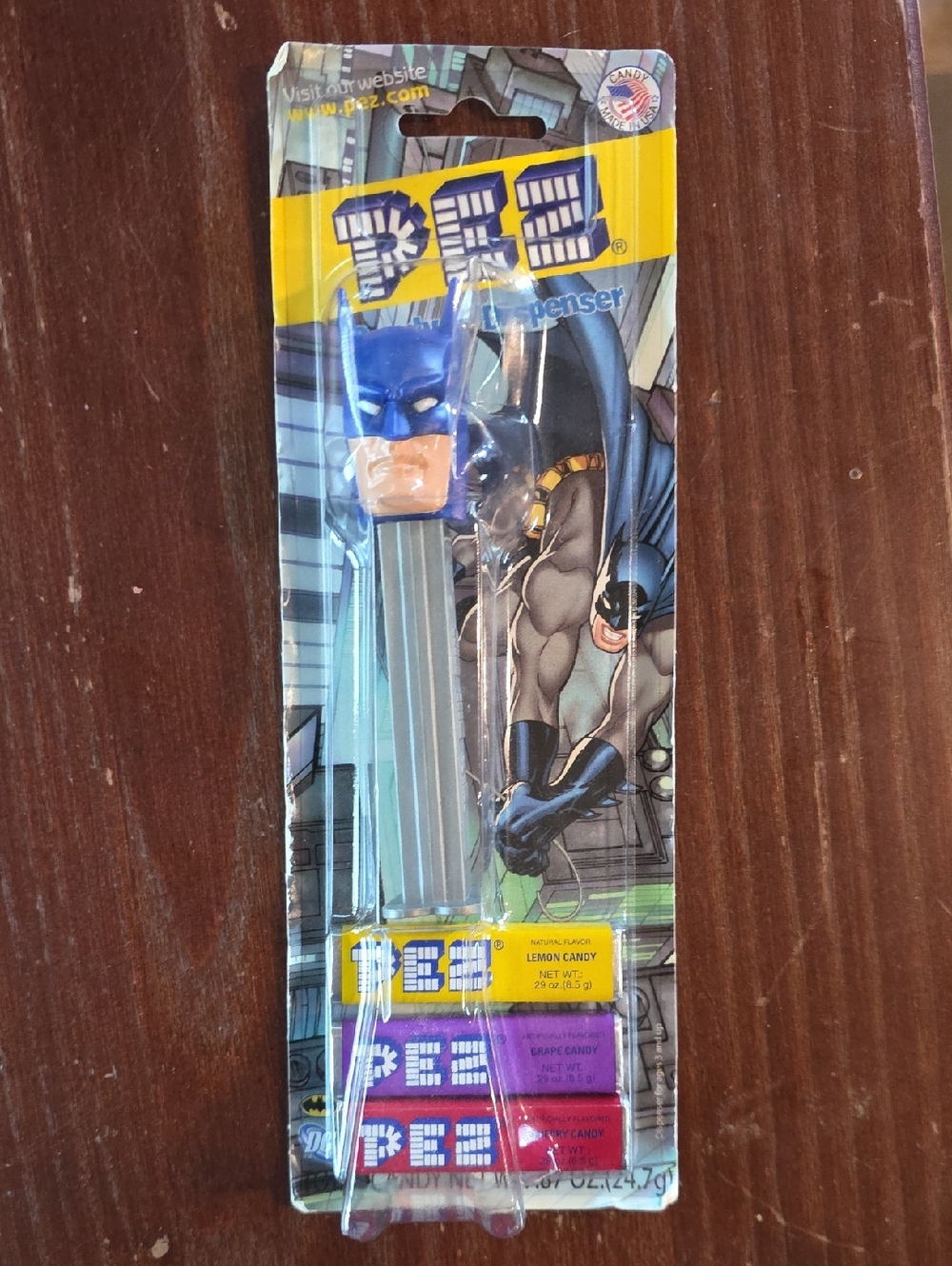 PEZ Batman Candy Dispenser - Blue Batman Head
